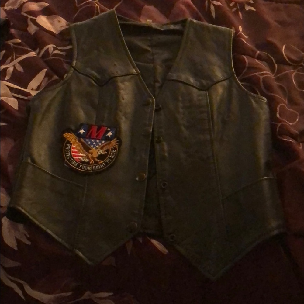 Leather vest